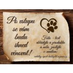 Sport hobby Cedulka Vlastní pes Po vstupu CP1004 15 x 11 cm – Zboží Dáma