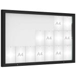 PROCITY Venkovní vitrína model 1000, 21 x A4, plexi, černá | Zboží Auto