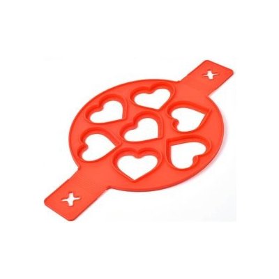 Cakesicq Silikonová forma na lívance a volská oka srdce 22,5cm - – Sleviste.cz