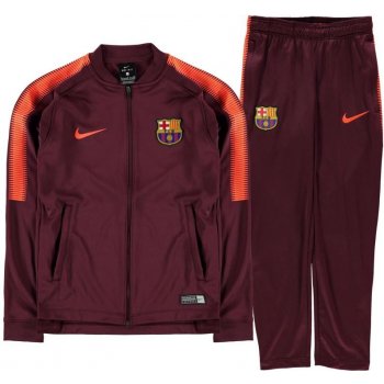 Nike FC Barcelona Squad Tracksuit Junior Boys Maroon