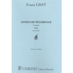 LISZT, Franz Années De Pelerinage 2 Italie / klavír