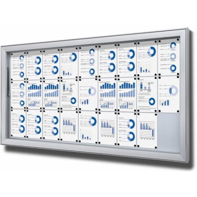 Jansen Display Venkovní magnetická vitrína 27 x A4 – Zboží Mobilmania