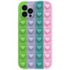 Pouzdro a kryt na mobilní telefon Apple Heart Pop It Case Iphone XR Color 5