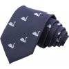 Kravata Modrá kravata Labuť