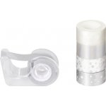 Heyda 1,2 cm x 3 m Mini stříbrná s hvězdičkama 5ks – Zboží Dáma