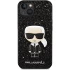 Pouzdro a kryt na mobilní telefon Apple Pouzdro Karl Lagerfeld Glitter Flakes Ikonik iPhone 14 Plus černé