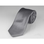Kravata pánská AMJ jednobarevná KU0018 středně šedá – Zboží Dáma