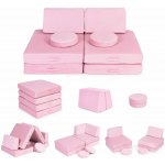 ECOTOYS Dětská modulární pohovka DIY 8 dílů růžová – Zboží Dáma