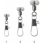 Mistrall průběžná karabinka s obratlíkem Interlock Snap vel.2 14kg 10ks – Zboží Mobilmania