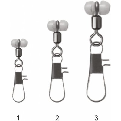 Mistrall průběžná karabinka s obratlíkem Interlock Snap vel.2 14kg 10ks – Zboží Mobilmania