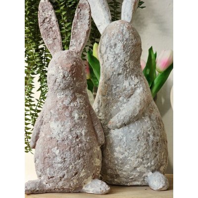 Béžová antik dekorace socha králík 15*12*31 cm – Hledejceny.cz