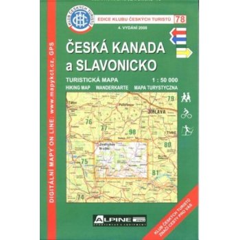 KČT 78 Česká Kanada a Slavonicko 1:50 000