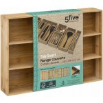 5Five® Bambusový organizér s 2 odnímatelnými přepážkami SEPA 38x28cm – Zboží Dáma