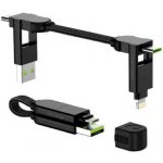 Rolling Square RS-X01WR inCharge X, magnetický 6v1, USB / USB-C / Lightning / MicroUSB / 100W, černý – Zboží Mobilmania