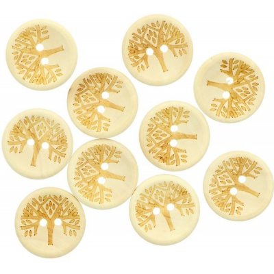 Ideal dřevěné knoflíky Strom 25 mm 10 kusů – Hledejceny.cz