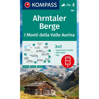 Ahrntaler Berge, Monti di Valle Aurina (Kompass, 082) - turistická mapa