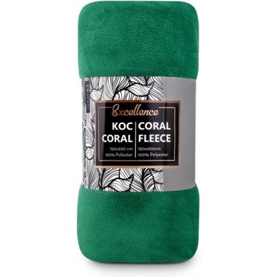 Carbotex Supersoft fleecová deka CORAL zelená – Zboží Mobilmania