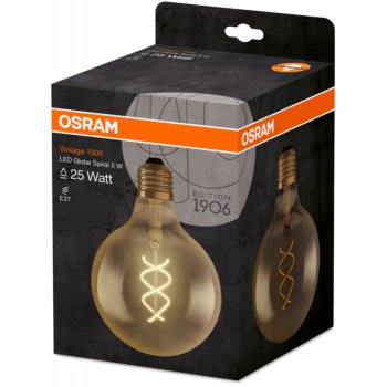 Osram LED žárovka 1906 koule E27 5 W 250 lm teplá bílá en. třída A