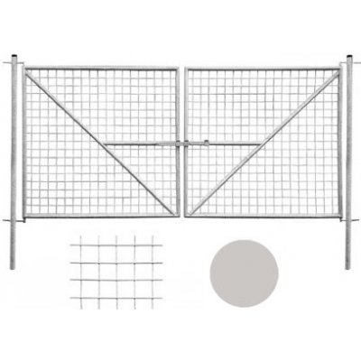 Brána dvoukřídlá DÁLNICE, žár.pozinkovaná 4000 x 1900 mm, balení 1 ks – Hledejceny.cz