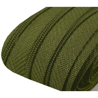Zip spirálový 3 mm metráž pro jezdce typu POL 263 zelená khaki – Hledejceny.cz