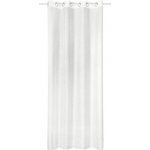 Závěs s kovovými kroužky s metalickým efektem – bílá příze 245 x 135 cm – Hledejceny.cz