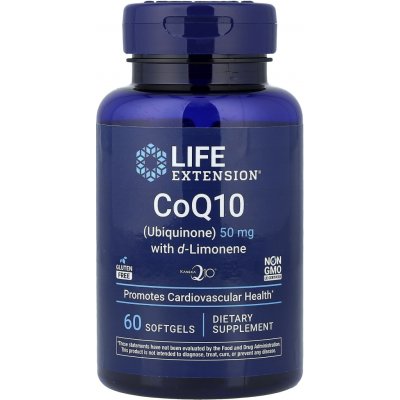 Life Extension CoQ10 s d-limonenem 50 mg 60 měkkých kapslí – Hledejceny.cz