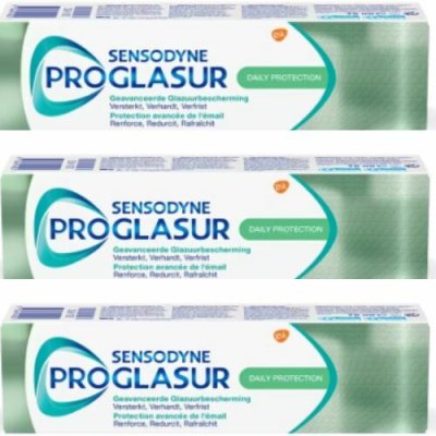 Sensodyne Pro Glasur Daily Protection 3 x 75 ml – Hledejceny.cz