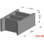Ztracené bednění IZO 40, 40x25x60 cm – Zbozi.Blesk.cz