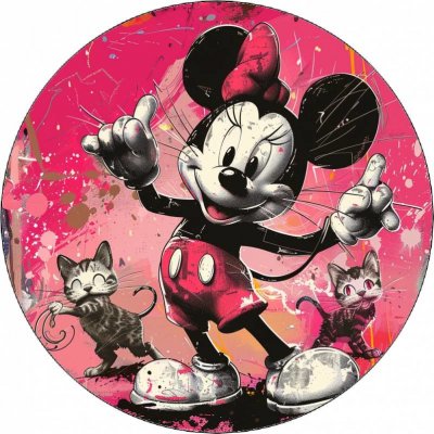 Jedlý papír Minnie a dvě kočky 19,5 cm – Hledejceny.cz