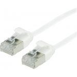 Roline 21.44.1701 U/FTP patch, kat. 6a, tenký, LSOH, 1m, bílý – Zboží Živě