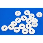 Dírkový košilový knoflík - bílá - průměr 1 cm – Sleviste.cz