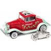 Sběratelský model Johnny Lightning Ford Hiboy Coupe 1932 Monopoly + figurka pro hru 1:64