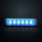 Strands Výstražné světlo Dark Knight, 6LED, 10-32V, 10W, ECE R10 - modré