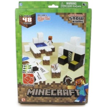 Minecraft Papercraft Zimní set 48 ks