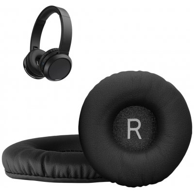 kwmobile náhradní náušníky na sluchátka 2x pro Philips H4205 Ear Pads černá – Zboží Mobilmania