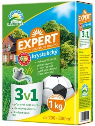 Nohelgarden Hnojivo EXPERT krystalické 3v1 na trávník 1 kg