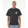 Pánské Tričko Rip Curl tričko SUN BUZZED TEE Washed Black