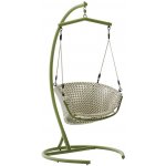 Kave Home Saliga Zelené závěsné křeslo s konstrukcí – Zboží Mobilmania