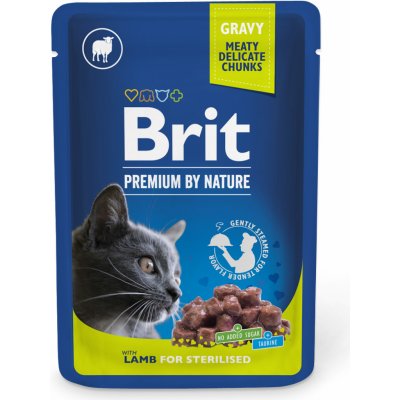 Brit Premium Cat Pouches Lamb for Sterilized 100 g – Zboží Mobilmania