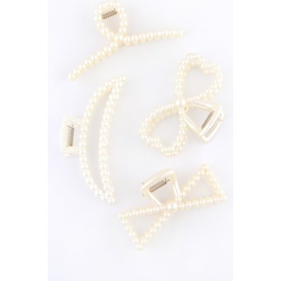 Torch Skřipec do vlasů s perlami Velikost: č.2 – Zboží Mobilmania