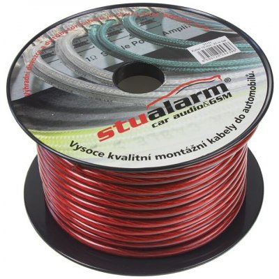 Kabel 10 mm, červeně transparentní, 25 m bal | Zboží Auto