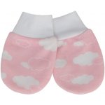 Esito Rukavice bavlna potisk obláček obláček růžová – Zboží Dáma
