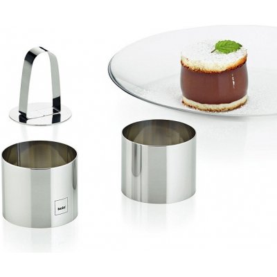 KELA Dezertní tvarovací kroužky 7,5x6cm DECORE 3ks nerez 18/10 KL-10781 – Zboží Mobilmania