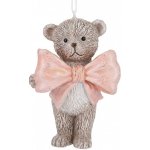 Závěsná dekorace medvídek s mašlí - 6*4*8 cm - Clayre & Eef – Hledejceny.cz