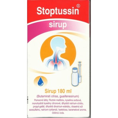 STOPTUSSIN POR 0,8MG/ML+20MG/ML SIR 1X180ML – Zboží Mobilmania