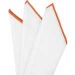 Bubibubi kapesníček do saka s oranžovým lemem bílý – Hledejceny.cz