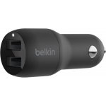 Belkin BOOST CHARGE duální USB-A nabíječka do auta, 2x 12W, černá – Sleviste.cz