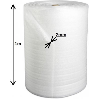 Mirelon Pěnový PE bílý 2 mm 350 m – Hledejceny.cz