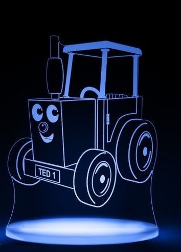 Beling Dětská lampa Traktor 7 barevná S9165