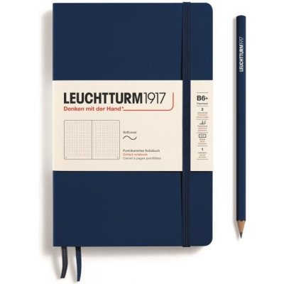 Leuchtturm1917 Zápisník Navy Softcover B6+ tečkovaný – Zbozi.Blesk.cz